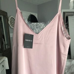Forever 21 Satin lace-trim Cami